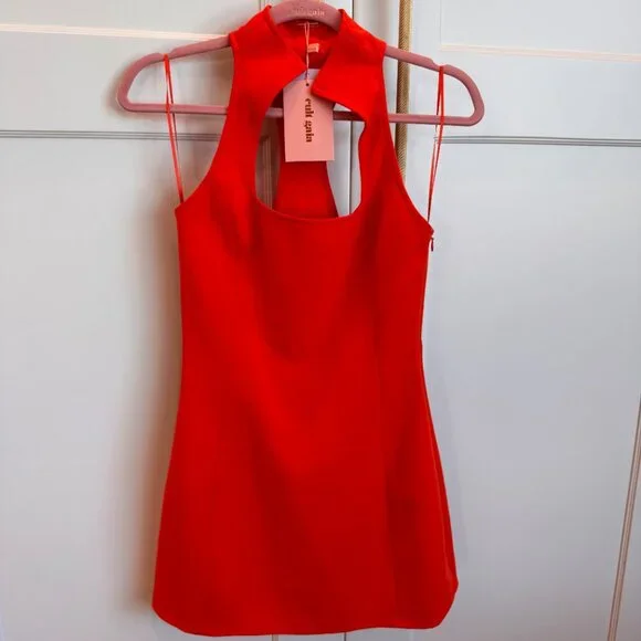 Cult Gaia Akaia Mini Dress in Madeira Orange - Picture 6 of 6